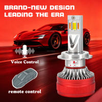 Ampoules de phares de voiture LED TOPOWL avec commande vocale par application, 12V, neuves, 150W, 20000LM, 3000K, 4300K, 6000K, Canbus, 9005, 9012