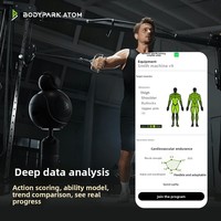 BodyPark ATOM Pocket AI : Entraîneur personnel IA avec correction automatique de la forme, comptage automatique des répétitions, contrôle par application et entraînement personnalisable