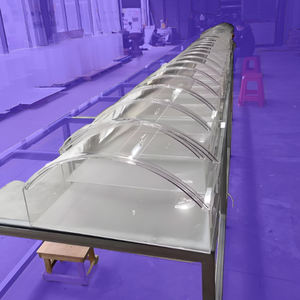 Boîte à bonbons incurvée en acrylique transparent sur mesure avec porte coulissante, conteneur <span class=keywords><strong>pour</strong></span> aliments secs, pain, boulangerie, <span class=keywords><strong>pour</strong></span> supermarché, magasin de détail - Product Image 3