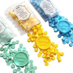 Cire à cacheter à granulés de paillettes grossières, cire à cacheter polygonale pour journalisation et enveloppes, séchage rapide, utilisation pour les tampons - Product Image 3