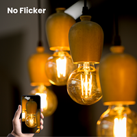 Ampoule à filament LED G25 G80 8W 1100LM Dimmable CRI80 AC120V AC220 240V Lampe globe vintage pour la décoration de la maison, du café et de l'hôtel