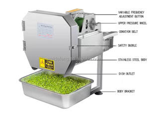 Coupe-légumes et fruits direct usine, trancheuse <span class=keywords><strong>rapide</strong></span>, déchiqueteuse d'oignons verts en acier inoxydable pour usine de transformation - Product Image 3