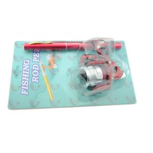 KEKAXI Mehrfarbiges Tragbares Angelruten-Set im Füllfederhalter-Design, Mini-Spinnrolle Eisangelrute, Taschenköder-Angelausrüstung - Product Image 2