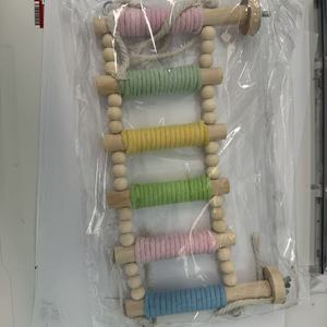 Anello Sospeso per Pappagalli in Rattan Intrecciato a Mano, Colori Vivaci Macaron, Decorazione per Gabbie di Uccelli, Antistress - Product Image 6