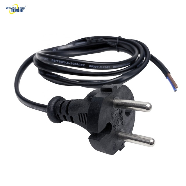 Waterproof EU Power Cable 16A 250V 1.5m IEC C7 SJTW Wire Computer Use 2 Pin Plug