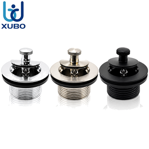 Lift and Turn Bathtub <strong>Drain</strong> G 1 1/2 Brass Stopper W/<strong>O</strong> Overflow Cover Plate Lock Nut SUS304 Screw Universal Anti Odor Easy Clean - Product Image 1
