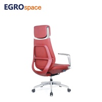 EGROspace Mobilier de bureau haut de gamme moderne, chaise de direction pivotante en cuir ergonomique