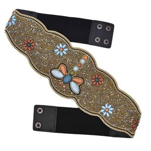 Boho Libellule Perles Chaîne <span class=keywords><strong>Ceinture</strong></span> Fleur Plus Taille Perles Blts Filles Force Élastique Turquoise Large Perles <span class=keywords><strong>Ceinture</strong></span> pour Femmes - Product Image 1