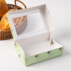 Tùy chỉnh mở cửa sổ bánh <span class=keywords><strong>pizza</strong></span> bao bì hộp sóng các tông màu trắng Flip-Top màu-in gấp hộp - Product Image 4