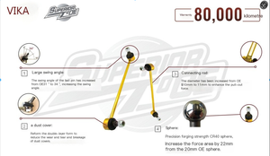 Ventes directes d'usine de haute qualité VIKA Volkswagen Kailuwei barre d'équilibre bielle/avant/or/STO 7H5411317B 7H5411317D - Product Image 2