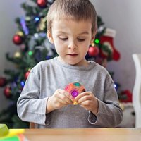 Boule magique de puzzle arc-en-ciel Fidget Ball Puzzle Game Fun Stress Reliever Magic Ball Casse-tête Fidget Toys