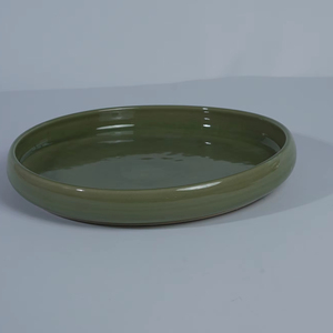 Tazón de Gres Ecológico de Alta Calidad, Estilo Japandi, 24 cm de Diámetro, 4 mm de Grosor, Libre de BPA, Apto para Microondas, para Ensaladas, Mezclar, Servir Frutas - Product Image 1