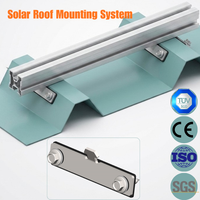 Support de toit et pince en acier inoxydable ART SIGN avec coussinet d'étanchéité EPDM pour système de montage solaire photovoltaïque sur toit métallique trapézoïdal