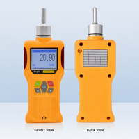 Detektor Gas Ozon O3 Portabel Pompa Pengambil Sampel Sensor Elektrokimia IP65 Alarm Suara dan Cahaya USB Dapat Diisi Ulang