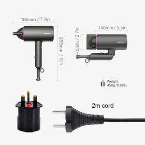 ไดร์เป่าผมพับได้ PRITECH คุณภาพสูง สำหรับมืออาชีพ เหมาะสำหรับการเดินทาง - Product Image 4