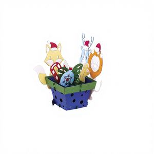 Boîtes de cartes d'animaux pop-up 3D de haute qualité cartes de voeux et de mariage/invitation en papier faites à la main fabriquées en papier - Product Image 1