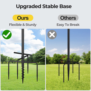 JH-Mech Mangeoire à oiseaux polyvalente à 5 broches avec déflecteur d'écureuil <span class=keywords><strong>Station</strong></span> d'alimentation réglable en métal pour oiseaux avec crochets - Product Image 6