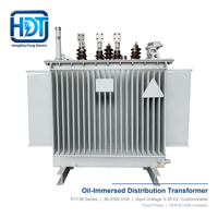Transformateur de distribution triphasé immergé dans l'huile 100 kVA 300 kVA 400 kVA 630 kVA 10 kV 33 kV vers 400 V 50/60 Hz IEC 60076 pour sous-station