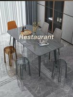 Chaises de salle à manger empilées épaissies de ménage transparent en plastique d'extérieur moderne