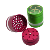 Broyeur à herbes en aluminium 2,5 pouces, matériau 6063, 26 dents, breveté, vente en gros, accessoires pour fumeurs, directement de l'usine