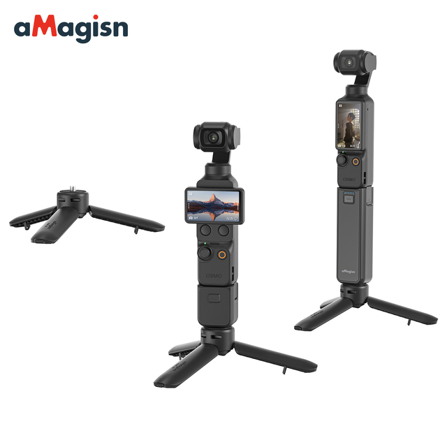 Mini Lightweight Tripod with 1/4-inch Screw Connection Portable Bracket for Pocket 3/4/4p/Luna Ultra Sports Camera Accessories