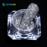 Poudre de paillettes fines roses de qualité cosmétique pour le nail art, pigment scintillant pour la décoration de manucure