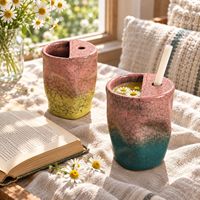 Tasse à café en céramique émaillée au four Lelyi, style créatif minimaliste vintage, artisanale, irrégulière et délicate, de haute valeur, pour un usage exclusif