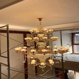 Американская хрустальная люстра-подвеска в форме подсвечника с блестящими кисточками для виллы, отеля, холла, потолочного освещения - Product Image 3