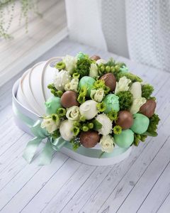 Caja de Cartón con Forma de Cuna para Decoración de Carritos de Bebé, <span class=keywords><strong>Cesta</strong></span> Floral, Caja de <span class=keywords><strong>Regalo</strong></span> para Baby Shower, Cestas para Recién Nacidos - Product Image 5