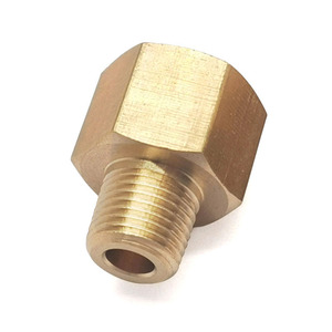 Kit d'adaptateurs réducteurs NPT en laiton H62, 4 tailles (1/8, 1/4, 3/8, 1/2), raccord hexagonal mâle-femelle pour tuyaux, 30 MPa, réparation industrielle et automobile - Product Image 1