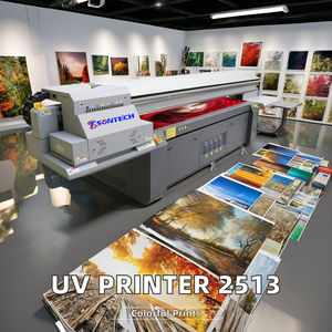 Großformat ige personal isierte große Inkjet-Flach bett 2513 UV-Drucker Digitaldruck maschine Druckerei Maschinen Preis - Product Image 2