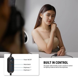 Éclairage photographique <span class=keywords><strong>NEEWER</strong></span> BR60 Basic, <span class=keywords><strong>anneau</strong></span> <span class=keywords><strong>lumineux</strong></span> de 5 pouces avec clip et trépied de bureau pour vidéoconférence, ordinateur portable, diffusion en direct - Product Image 6