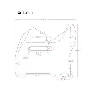Protector de púas de 4 capas con diseño de caparazón de tortuga, 8 agujeros, para <span class=keywords><strong>guitarra</strong></span> eléctrica estilo TL estándar americano/mexicano - Product Image 5