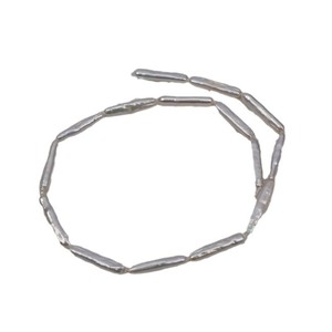 Perlas de Agua Dulce Naturales en Forma de Botón, Estilo Barroco, Largas, Plateadas, Económicas, para Hacer Joyas, Collares y Pendientes - Product Image 5