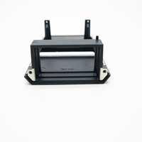 Boîtier de dissipateur thermique en aluminium moulé sous pression usiné CNC noir, boîtier électronique personnalisé OEM ODM