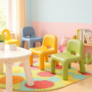 Chaises pour <span class=keywords><strong>enfants</strong></span>, tabourets bas, bancs, chaises <span class=keywords><strong>de</strong></span> salle à manger modernes et portables en plastique PE pour la maternelle et la maison - Product Image 2