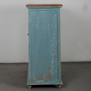 ตู้ไม้ห้องนั่งเล่นห้องนั่งเล่นสไตล์วินเทจสีฟ้าสไตล์จีน - Product Image 4