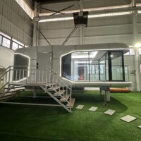 Maison préfabriquée de luxe moderne, maison capsule écologique, maison capsule à prix d'usine de qualité supérieure, vente chaude, personnalisable