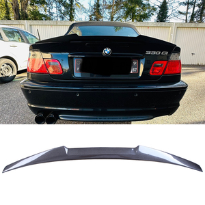For E46 4Door Sedan M4 Style Carbon Fiber <b>Rear</b> <b>Spoiler</b> Trunk Wing 1997-2007 - Product Image 2