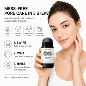 Nazik Peeling Etkili Yağ Kontrolü Gözenek Bakımı Alaska <span class=keywords><strong>Volkan</strong></span>ı Gözenek Kili Çubuğu Derin Gözenek Temizleyici Siyah Nokta Giderici Yüz Maskesi Çubuğu - Product Image 5
