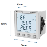 Compteur de puissance triphasé multifonction RS485 Modbus avec écran LCD 96x96 et surveillance des harmoniques pour la distribution industrielle