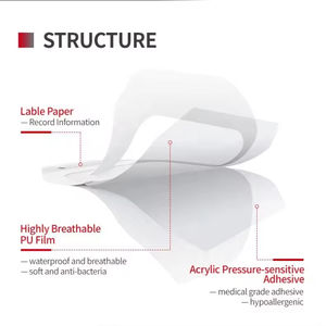 Pansements Transparents en Film – 50 Paquets – Bandages Adhésifs Imperméables et Clairs – Couvre-Plaies Post-Opératoires pour Protection IV et Soins Post-Tatouage - Product Image 5