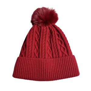 Thickened Waterproof Ear Protection Outdoor Keep Warm Winter Knitted Custom Embroidered Logo Plain <strong>Beanie</strong> <strong>Pom</strong> <strong>Beanie</strong> Travel - Product Image 5