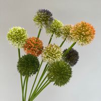 Fleur artificielle en forme d'ail en bulbe, tige unique en PVC pliable pour mariages, photographie en extérieur, salons, tables à manger