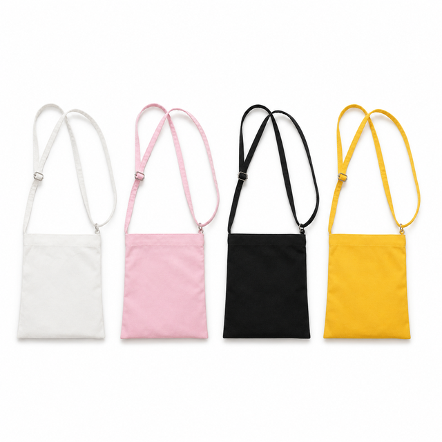 Carry-on 12oz Cotton Canvas Small Mini Single Shoulder Shopping Bag Cross-body Sling Mobile Phone Mobile Bags