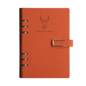 Carnet à spirale A5 avec boucle en U, papier Daolin, reliure 6 trous, fermoir métallique, journal cadeau, usage bureautique et professionnel - Product Image 1