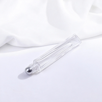 Botol Roll-on Kaca Bentuk Silinder Persegi Bulat Tipis 10ml Dinding Tebal untuk Parfum, Grosir Kustom Kosong
