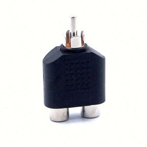 Adattatore Sdoppiatore a <span class=keywords><strong>Y</strong></span> da 1 RCA Maschio a 2 RCA Femmina, Connettore Phono Lotus a Jack RCA, Adattatore Maschio e Femmina in PVC - Product Image 1