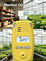 Monitor CO2 Portabel Genggam, Detektor CO2 dengan Pengukur Suhu dan Kelembapan NDIR 400-5000ppm untuk Rumah, Kantor, Mobil, Tenda Tanam, Kualitas Udara