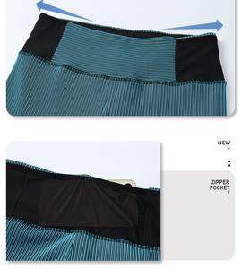 شورت ضيق للنساء 2 في 1 للجري مع جيب خصر للنساء شورت مضغوط بشعار مخصص شورت بوليستر سريع الجفاف للصالة الرياضية - Product Image 6
